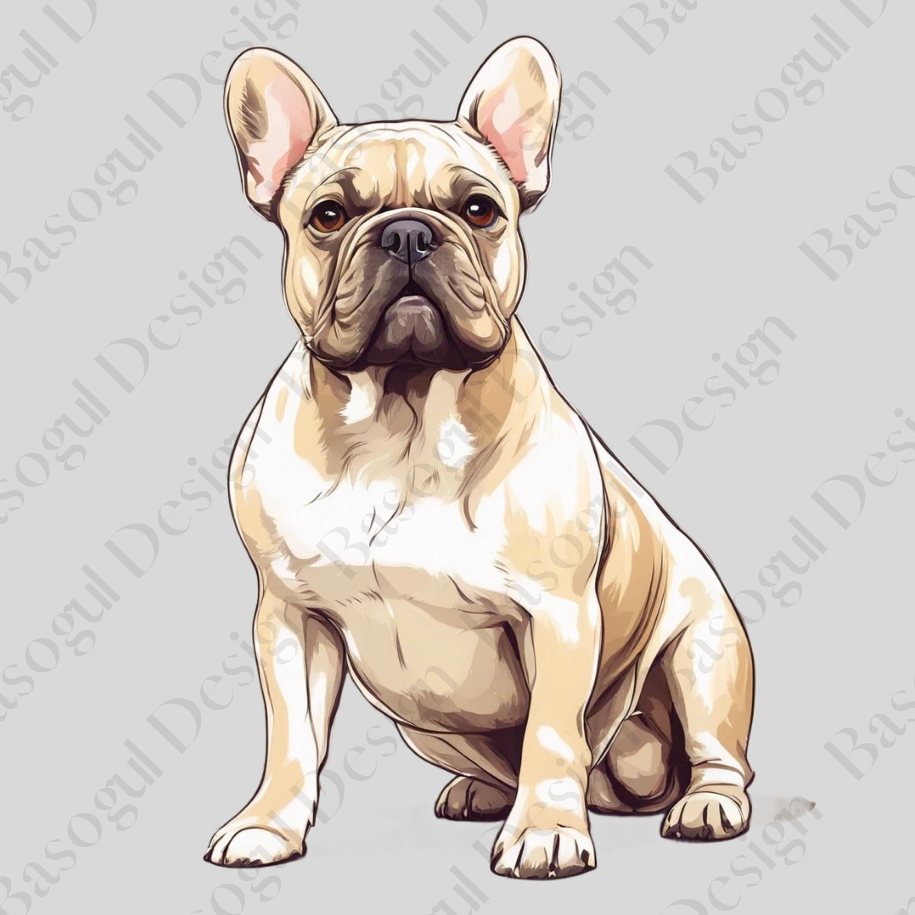 French Bulldog Clipart Png Dog Clipart Printable French - Etsy