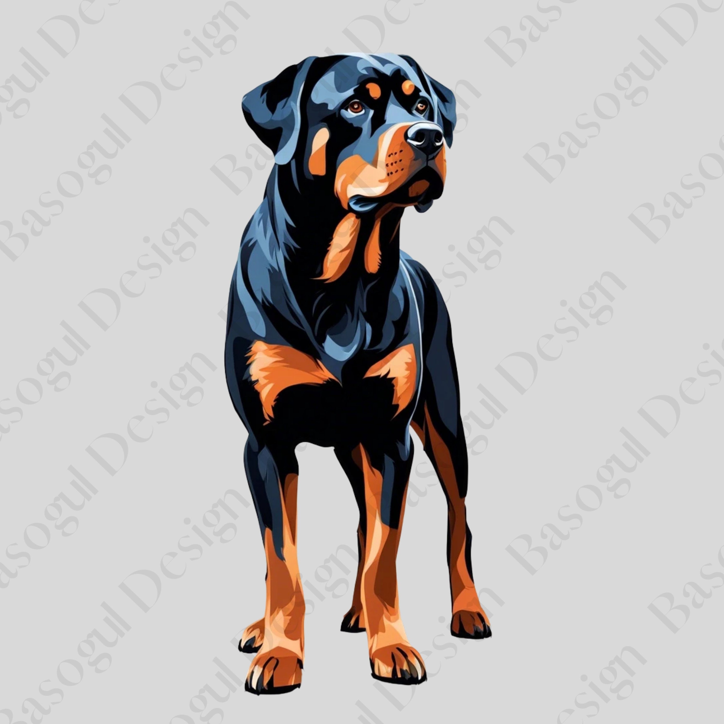 Rottweiler Clipart Png Dog Clipart Printable Rottweiler Head ...