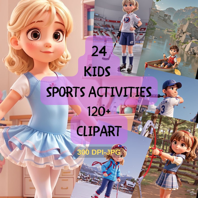 Kids Sports Activities Clipart Flash Cards Children Etsy UK kids-sports-activities-clipart-flash-cards-children-etsy-uk