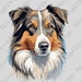 Australian Shepherd Clipart Png Dog Clipart Printable Australian ...