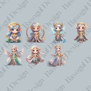 Chibi Elven Princess Clipart Png: "chibi PRINCESS Clipart" 3d Little ...