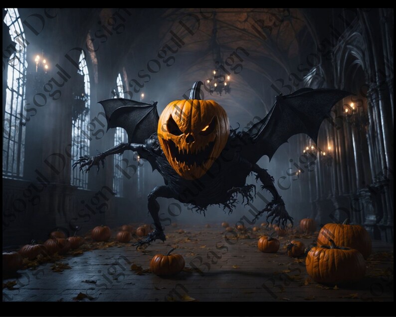 Halloween Backdrop Pumpkin Monster: "halloween DIGITAL Backdrop" Monster Background Halloween ...