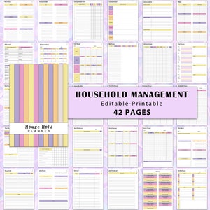 Haushalts-Planer, Home Organizer, Life Organizer, Haushaltsplaner, Printable, Home Organizer, Haushalt-Planer