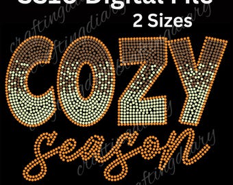 Cozy season SS10 Rhinestone template|| Digital Downlaoad
