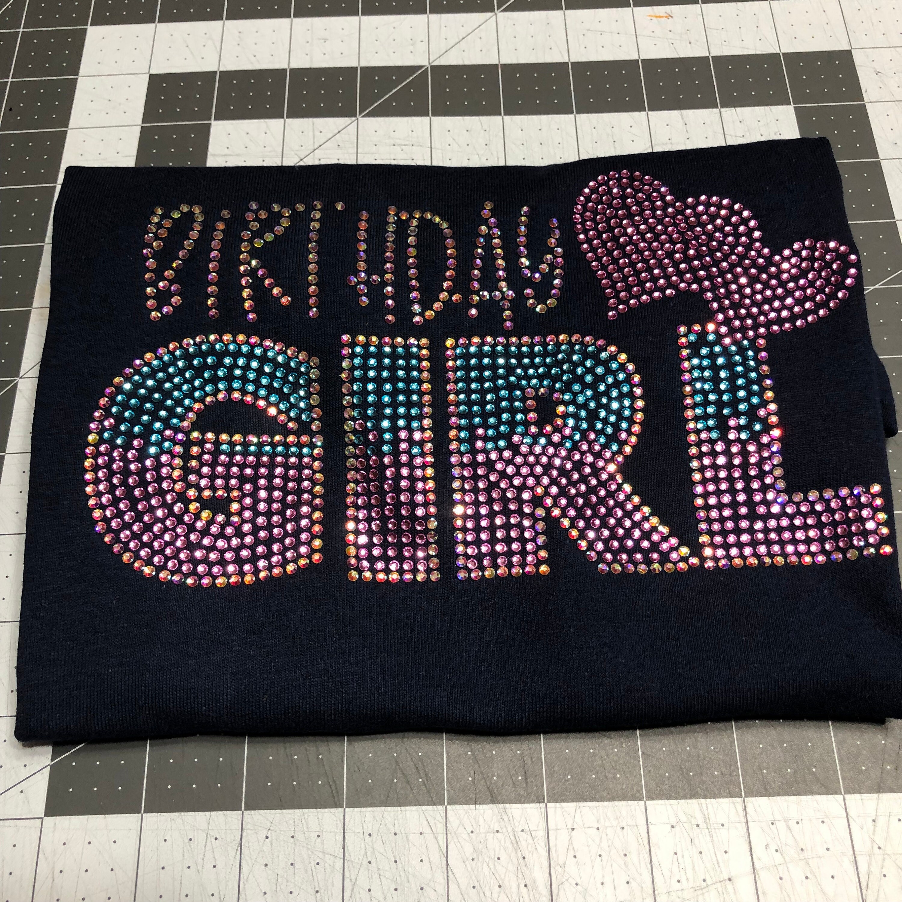 Kids Rhinestone Birthday Shirt Template Digital Download - Etsy