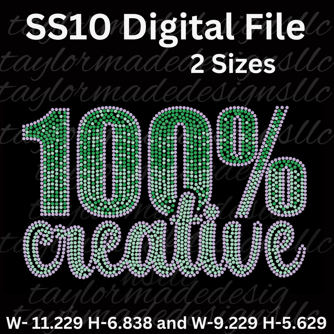 100% Creative Digital Rhinestone Template || Digital Rhinestone ...