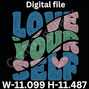 Rhinestone Digital template (Digital Download Only)