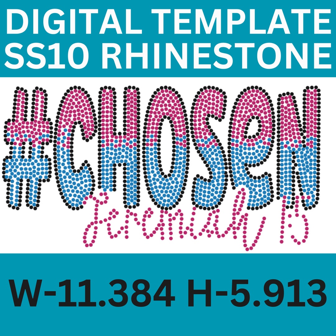 Digital Rhinestone Template || Religious Rhinestone Template - Etsy