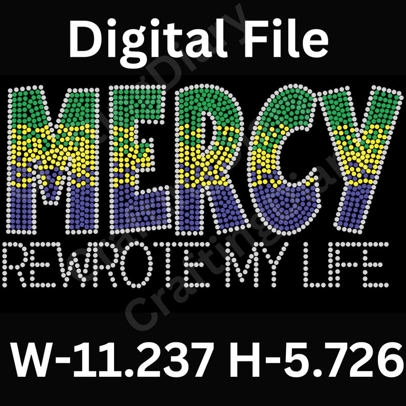 Digital Rhinestone Template Etsy