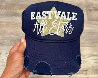 Distressed Custom Team Mom Hat – Personalized Baseball, Softball, Soccer