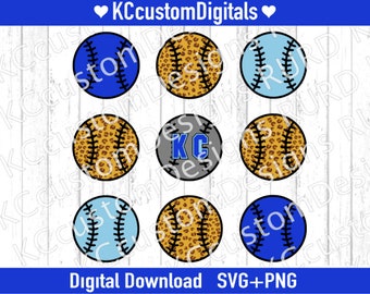 Kansas City Honkbal Luipaard Honkballen PNG, KC Honkbal png, Kansas City Honkbal png