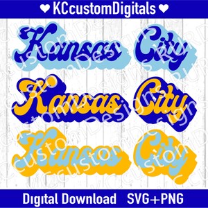 Kansas City Baseball Retro SVG PNG, KC Baseball svg, Kansas City Baseball svg