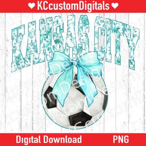 Kansas City Turquoise Floral Toile Current Soccer SVG PNG, KC soccer png, Kansas City soccer png, kc womens soccer png, Current png