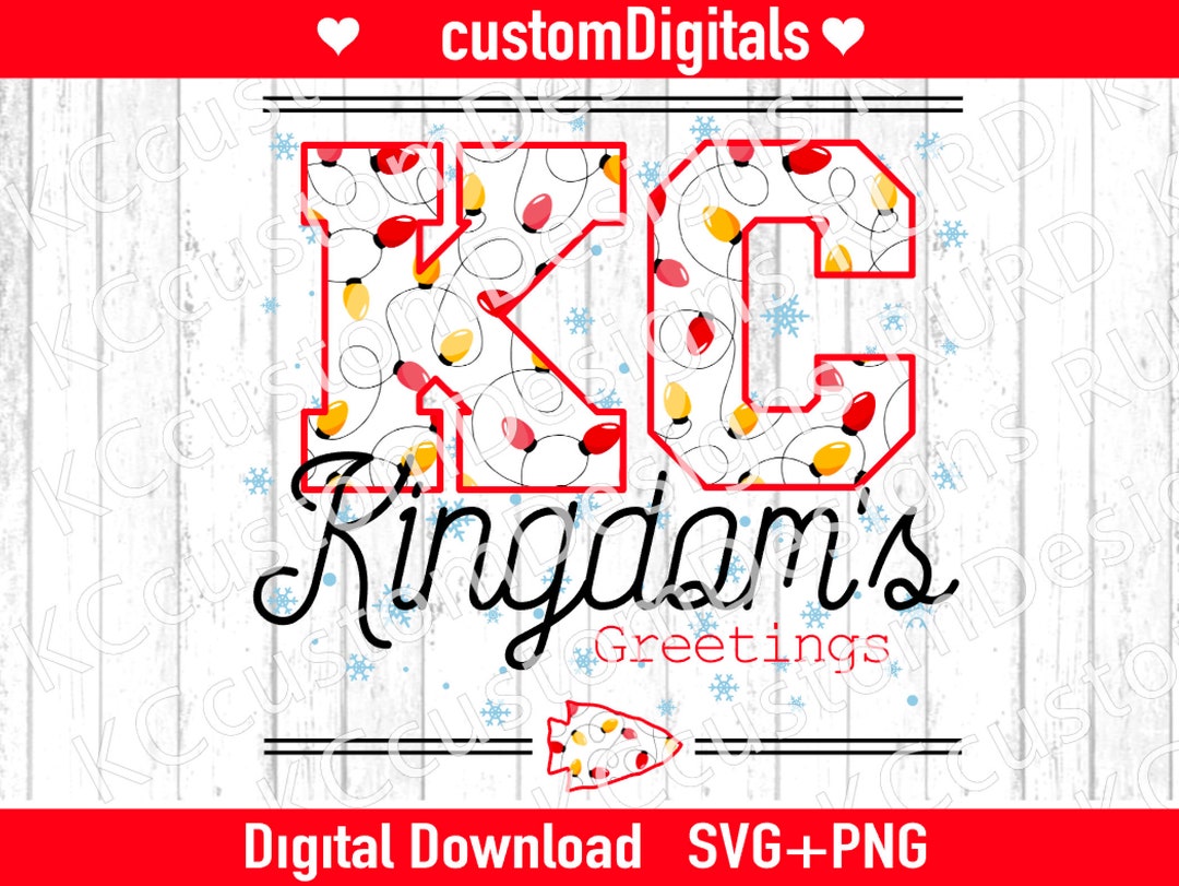 Kingdoms Greetings PNG, Kansas City Christmas Png, Kansas City Football