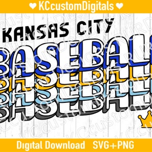 Kansas City Baseball x4 PNG, KC Baseball png, Kansas City Baseball png