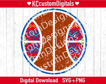 Kansas Basketball Aztec PNG, KS Basketball png, Kansas Basketball png, RCJH svg (verontrust en solide inbegrepen)
