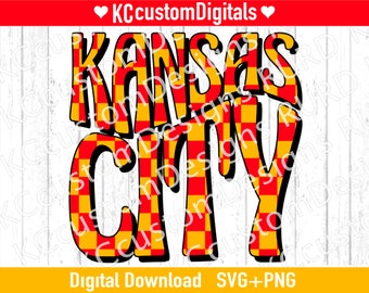 Kansas City Football Stars SVG PNG, KC Football Svg, Kansas City ...