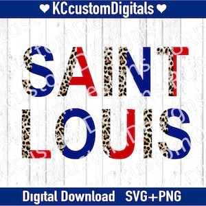 Saint Louis Leopard SVG PNG, StL Baseball svg, St Louis Baseball svg
