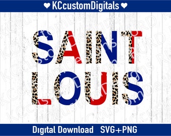 Saint Louis Leopard SVG PNG, StL honkbal svg, St Louis honkbal svg