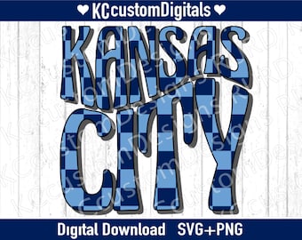 Kansas City Soccer Groovy Check SVG PNG, KC soccer svg, Kansas City soccer svg
