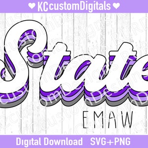 Retro Kansas State SVG PNG, State Football svg, Kansas State Football svg, emaw svg