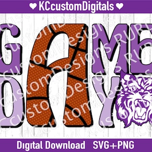 Game Day Kansas State Basketball SVG PNG, state Basketball svg, Kansas state Basketball svg, emaw svg