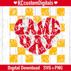 Kansas City Football Game Day SVG PNG, KC Football svg, Kansas City Football svg (distressed and solid)