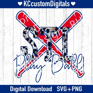 STL Baseball Leopard Crossed Bats SVG PNG, StL Baseball svg, St Louis Baseball svg