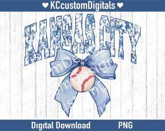 Kansas City Baseball Floral Toile PNG, KC Baseball png, Kansas City Baseball, png