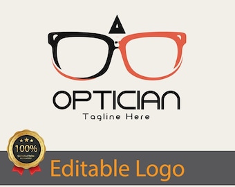Eyeglasses Logo Design / Diy Oculist Logo / Medical Eye Logo / Optometry Logo Template / Optometrist Brand Design / Eye Health Clinic Logo
