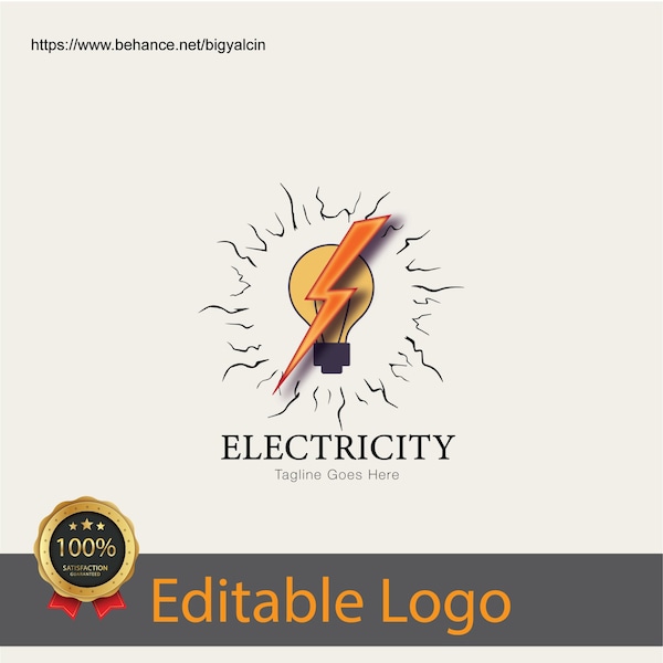 Electrical Business Logo Service - Personalized and Professional / Stylish Electrical Logo Design - Customizable Gift for Electricians