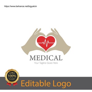 Stylish Medical Logo Pin - Perfect for Healthcare Professionals / Pharmacy Logo Design Digital Download - Modern Branding Element