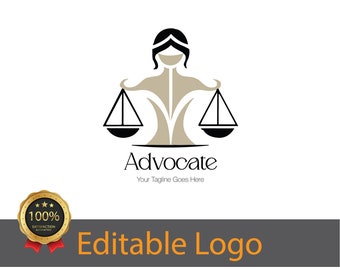 Modern Law Firm Logo Design: Attorney Branding (AI, PDF, JPEG)