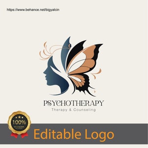 Diseño de logotipo personalizado de terapia familiar para consultorios de asesoramiento / Logotipo de terapia infantil / Logotipo de psiquiatría / Logotipo de salud mental para psicólogos