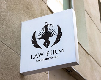 Lawyer Logo Design / Editable Law Firm Logo / Law Services Logo / Law Logo / Law Office Logo / Legal Service Logo / Attorney Logo Template