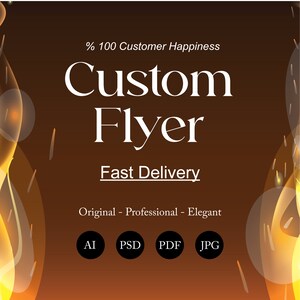 Custom Flyer Design / Professional Flyer / Graphic Designer / Custom Social Media Post / Flyer For Your Business / Will Create Custom Flyer