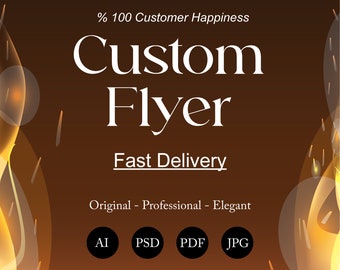 Custom Flyer Design / Professional Flyer / Graphic Designer / Custom Social Media Post / Flyer For Your Business / Will Create Custom Flyer