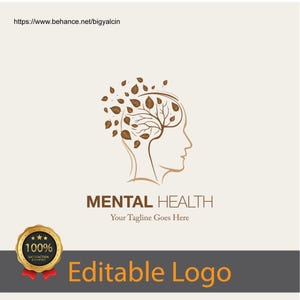 Chices Psychologe Logo Design - Modernes Psychologe Abzeichen / Bewusstsein mit einem Mental Gesundheit Logo - Geschenk für Therapeuten / Life Coach Logo