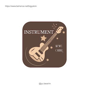 Musician Logo / Guitar Logo Design / Musician Logo Template / Music Branding / Music Studio Logo / Guitarist Logo / Singer Logo /Song Writer