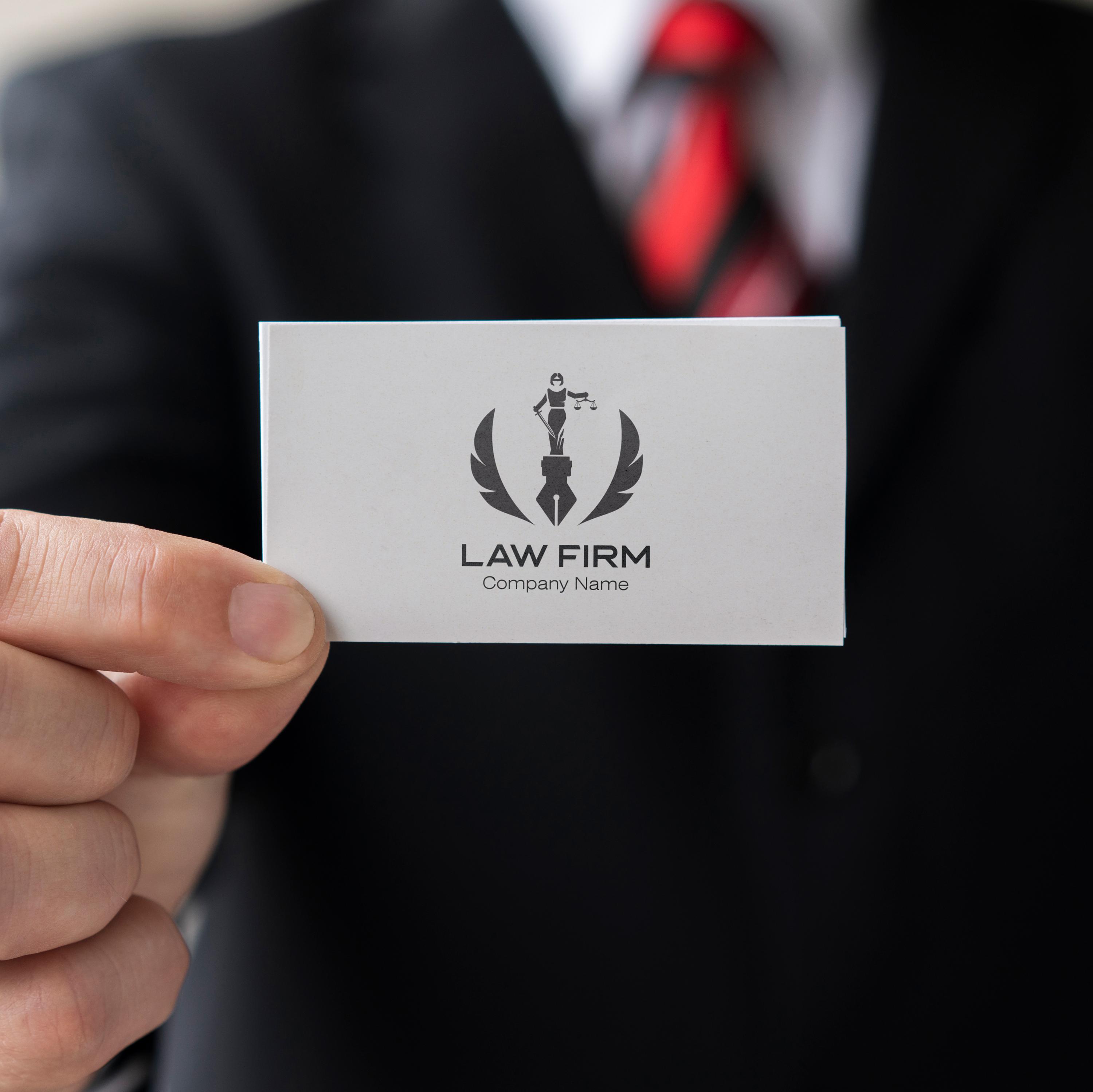 Elegant Law Firm Logo Design / Scales of Justice Branding / Modern ...