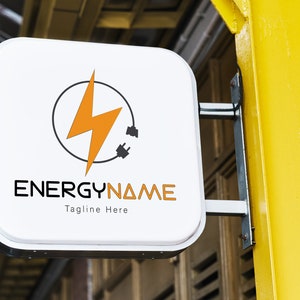 Handyworker Logo / Electrician Logo Design / Electrical Sign / Ligtning Clipart / Ligt Logo Template / Power Point Logo / Thunder Logo