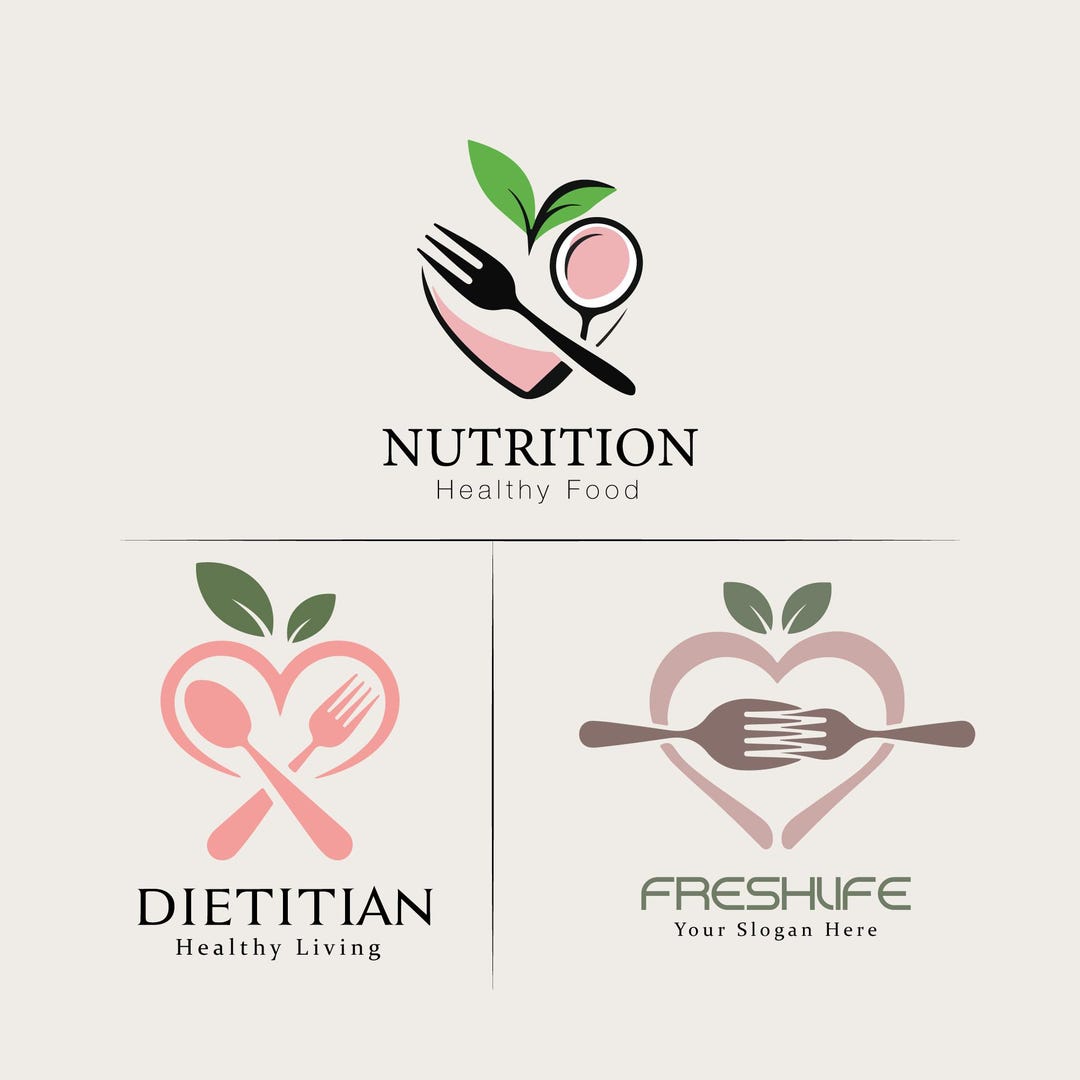 Dietitian Logo Kit - Modern Designs for Health & Nutrition Coaches ...