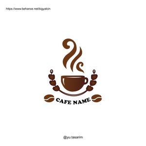 Cafe Logo / Coffee Logo Design / Drinks Logo Design / Cup Logo / Restaurant Logo / Coffee Mug Logo / Coffee Shop Logo / Coffee Store image 5