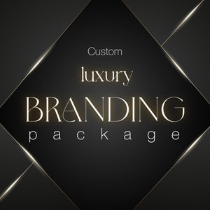 Pacchetto di branding esclusivo - Design di identità su misura per la tua attività / Servizi di pacchetti di branding eleganti - Logo personalizzato di lusso su misura