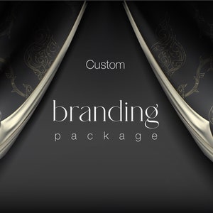 Kundenspezifisches Luxus-Marken-Kit - Exklusives Logo-Design und Markenidentität Set / Kundenspezifisches Luxus-Branding-Paket / Professionelle Marketing-Elemente