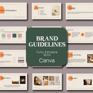 Bespoke Brand Guidelines PDF / Complete Visual Identity / Custom Branding Identity Guidelines / Corporate Identity Design / Save Your Time