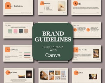 Bespoke Brand Guidelines PDF / Complete Visual Identity / Custom Branding Identity Guidelines / Corporate Identity Design / Save Your Time