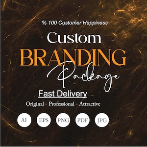 Custom Branding Package for Your Business - Elevate Your Brand /  Unique Brand Identity Design - Personalized Logo and Branding