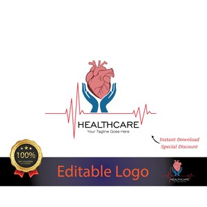Sleek Medical Logo Design - Personalized Graphics for Doctors and Clinics / Custom Healthcare Brand Identity for Hospitals and Pharmacies