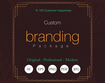 Kit de identidad de marca personalizado: logotipo, folletos y diseño de tarjetas de presentación